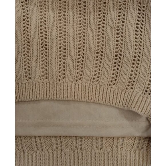 Freshman 1996 Women's Beige Strappy Crop Top, Fabric, Medium. - Picture 5 of 8